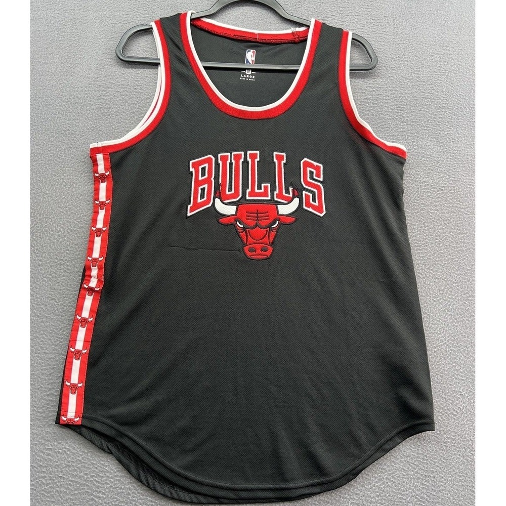 NBA Chicago Bulls Jersey Men's Large Black Mesh Basketball Tank Number 66